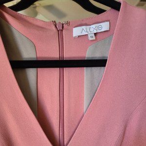 Alexis Pink Mini Dress with Balloon Sleeves